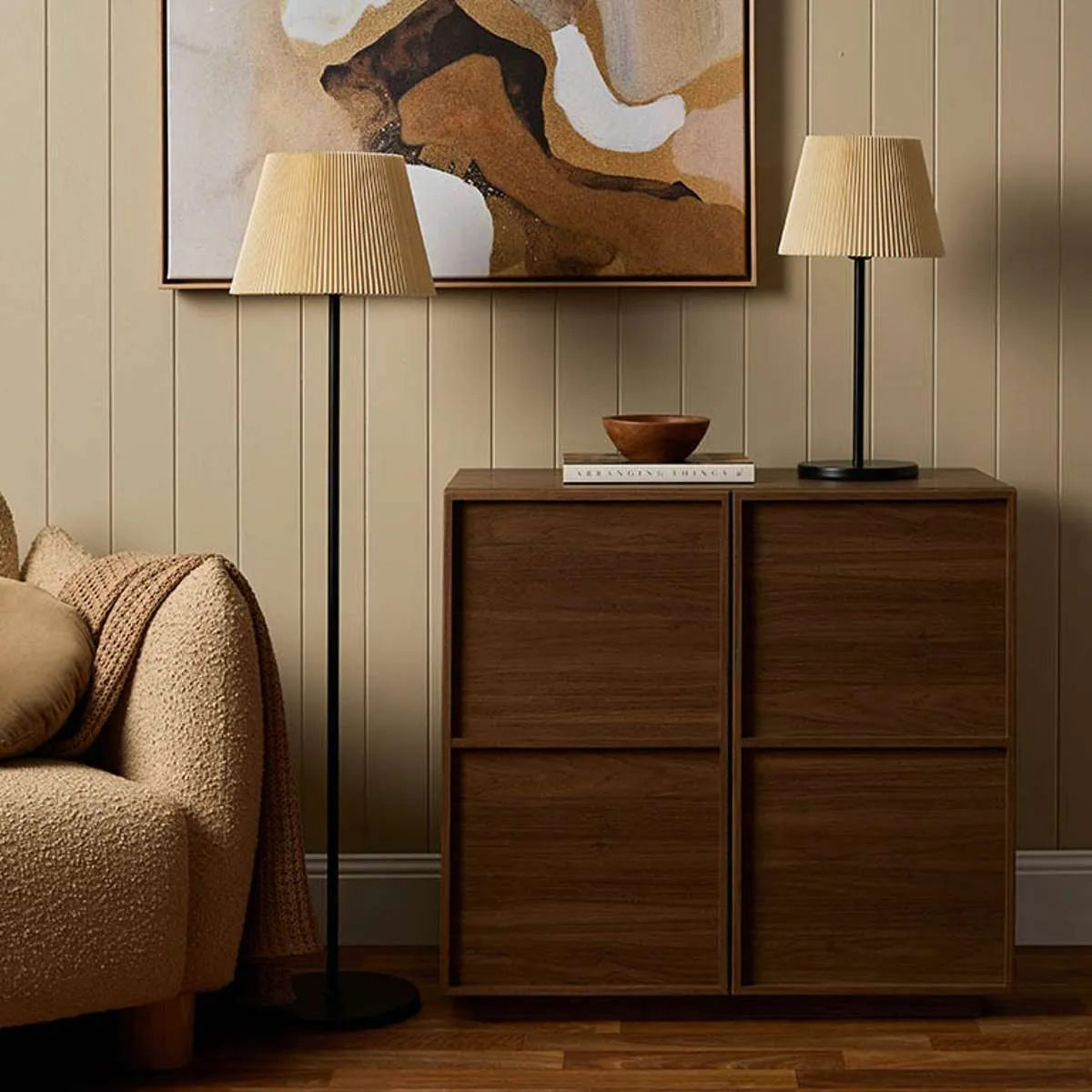 Porto Metal Floor Lamp Mocka