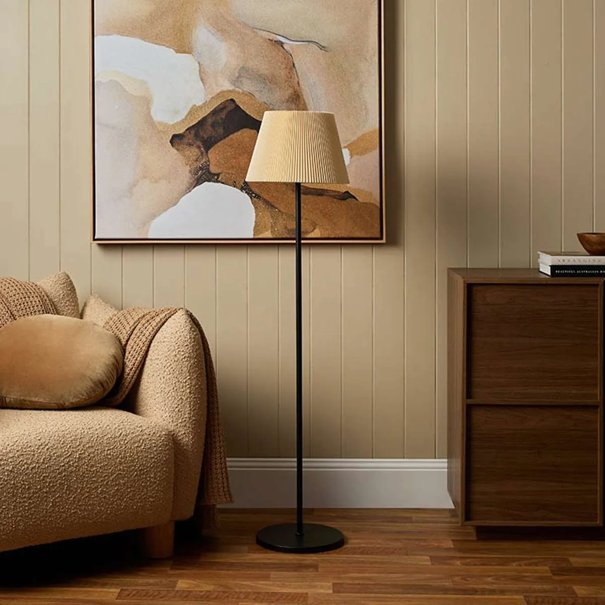 Porto Metal Floor Lamp Mocka