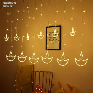 RA LED Curtain Light Magic 2.5m Male Plug End IP44 240V
