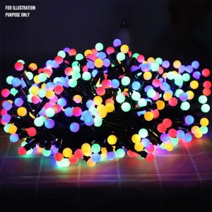 RA LED String ball Light 12m Multicolor IP44 240V
