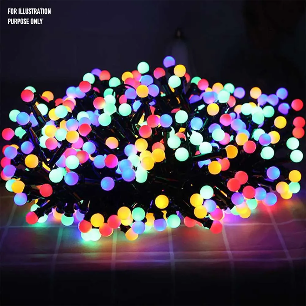 RA LED String ball Light 12m Multicolor IP44 240V