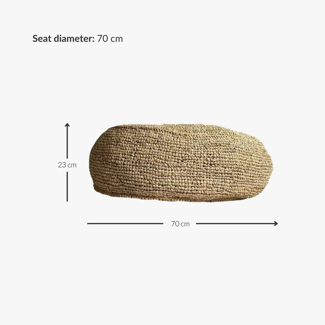 Raffia Pouf | 65x35cm Zoco Home
