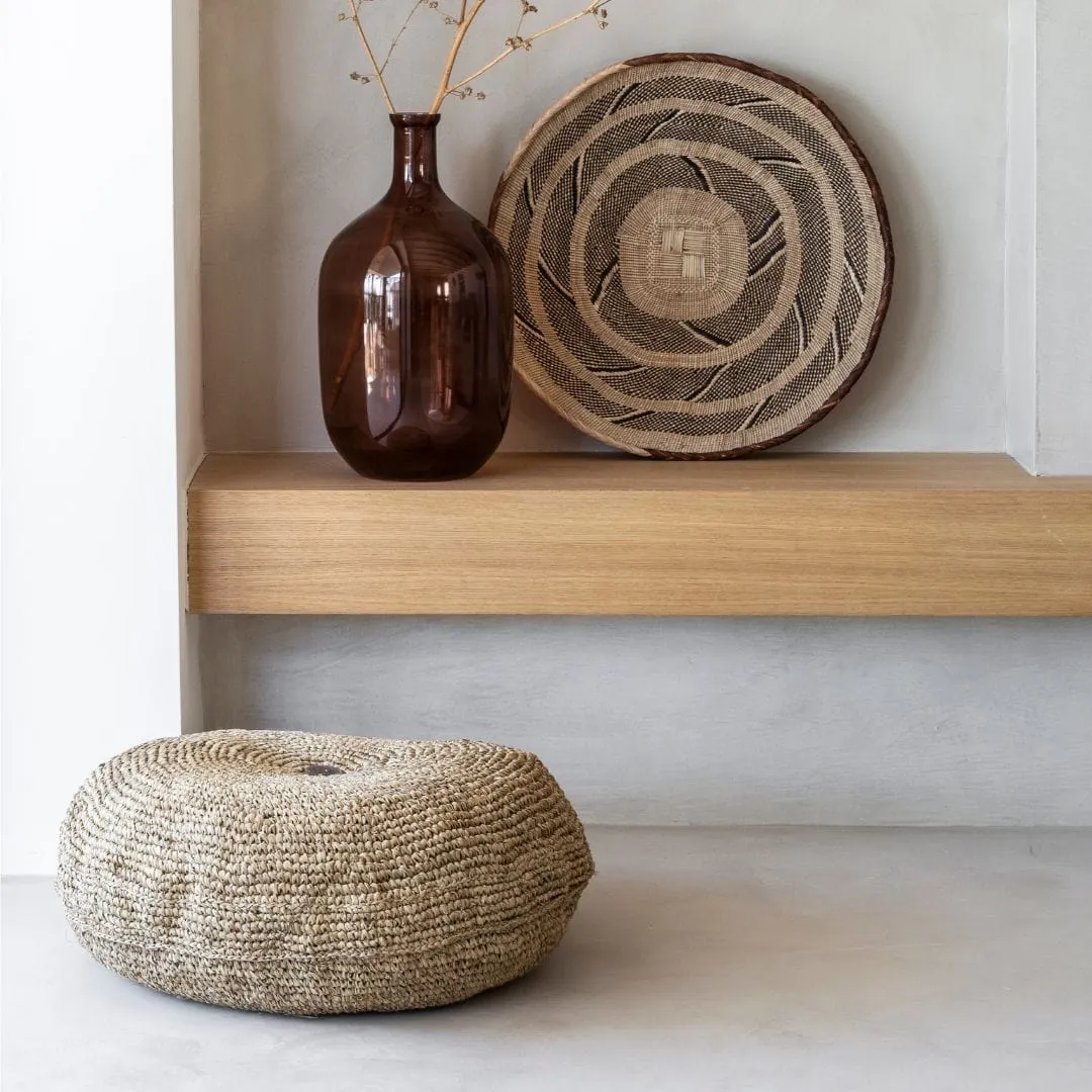 Raffia Pouf | 65x35cm Zoco Home