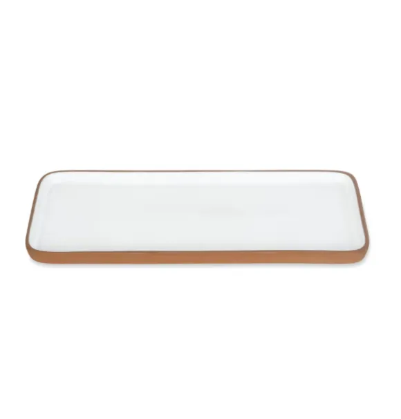 Rectangle Stoneware Plate Funky Chunky