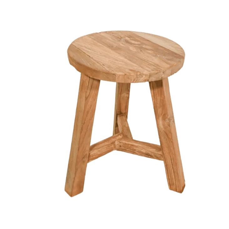 Recycled Teak Stool Zoco Home