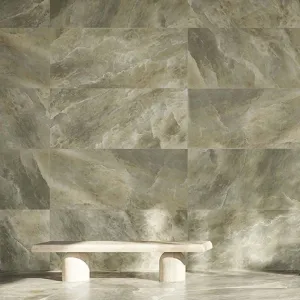 Riviera Onyx Green Rock Salt Effect Porcelain Tile 59x119cm Polished