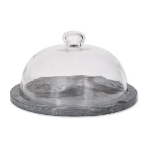 Slate and Glass Cake Dome Funky Chunky