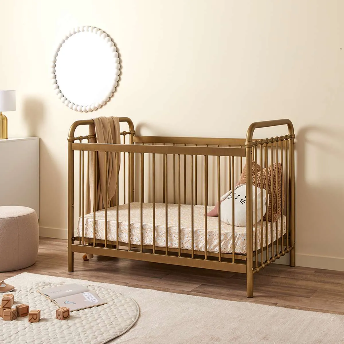 Sonata Bronze 3-in-1 Cot Conversion Bundle Mocka