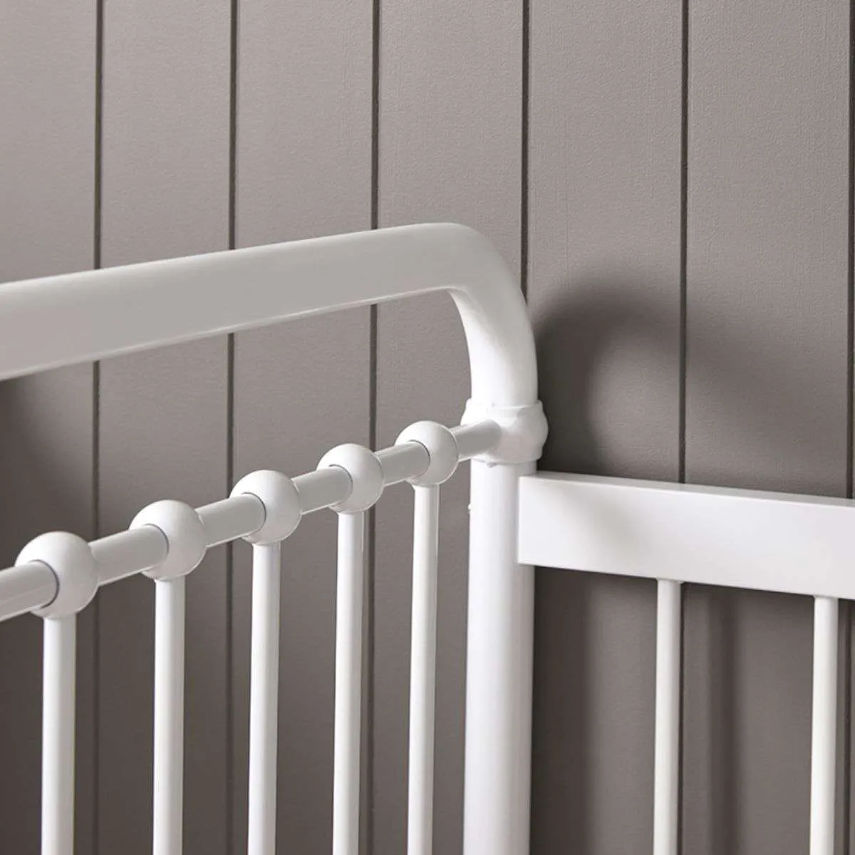 Sonata White 3-in-1 Cot Conversion Bundle Mocka