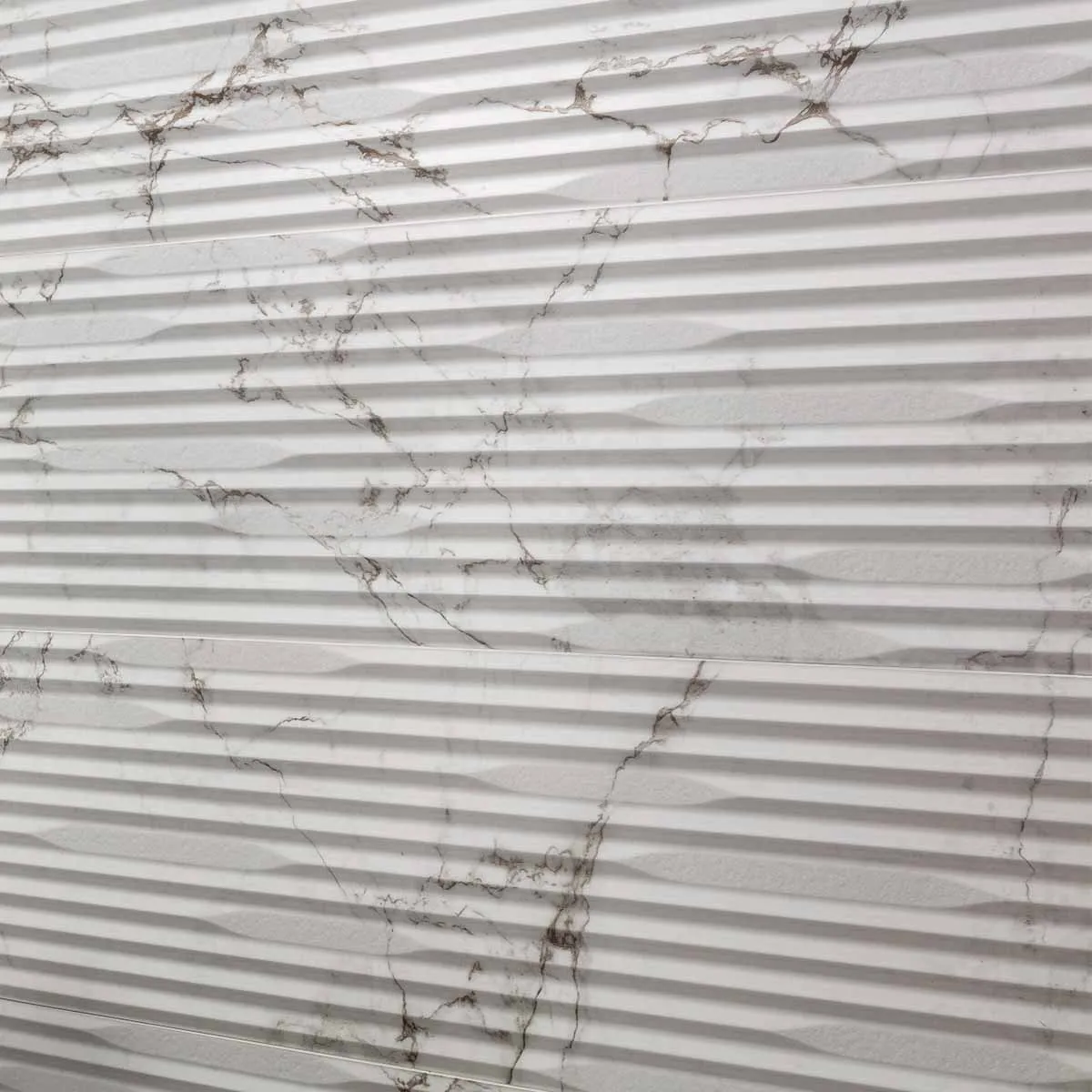 Sublime Iceberg 4D Decor Marble Effect Wall Tile 33x100cm Matt