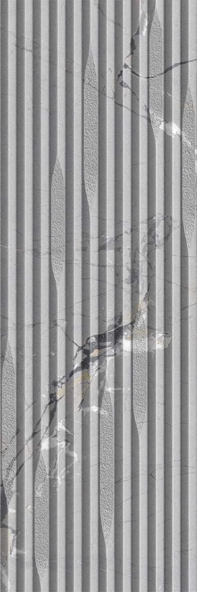 Sublime Thunder 4D Decor Stone Effect Wall Tile 33x100cm Matt