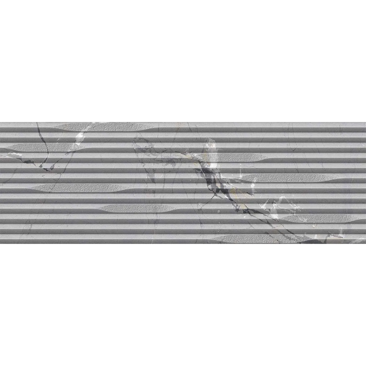 Sublime Thunder 4D Decor Stone Effect Wall Tile 33x100cm Matt