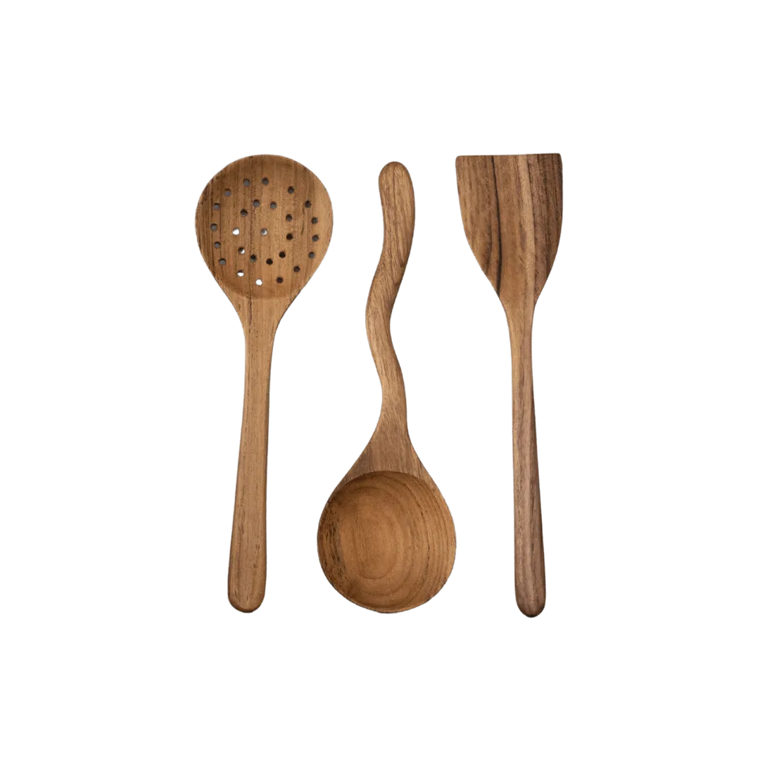 Teak Cooking Set of 3 | 31cm Zoco Home