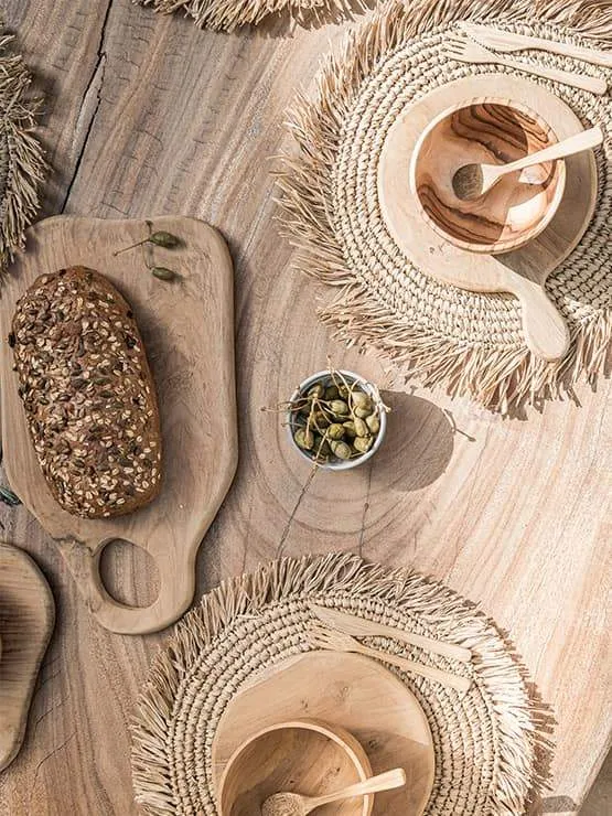 Teak Cutting Board | Abstract | 30cm Zoco Home