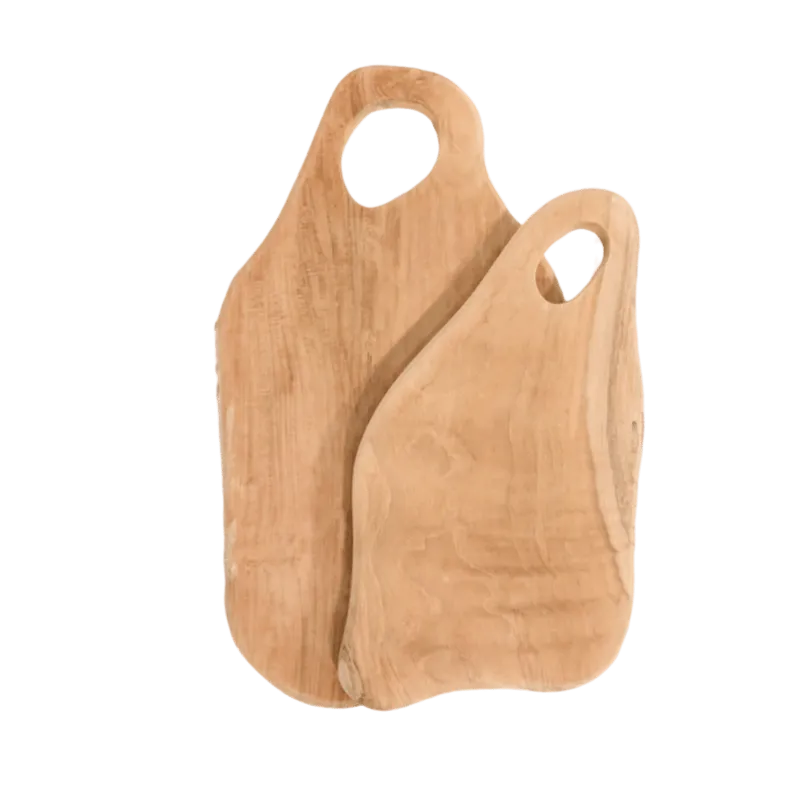 Teak Cutting Board - Abstract  | 40cm Zoco Home