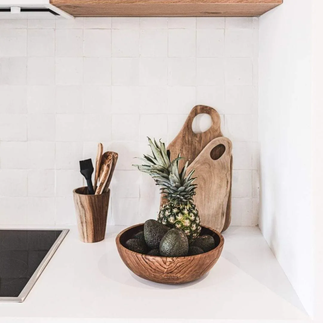 Teak Cutting Board - Abstract  | 40cm Zoco Home