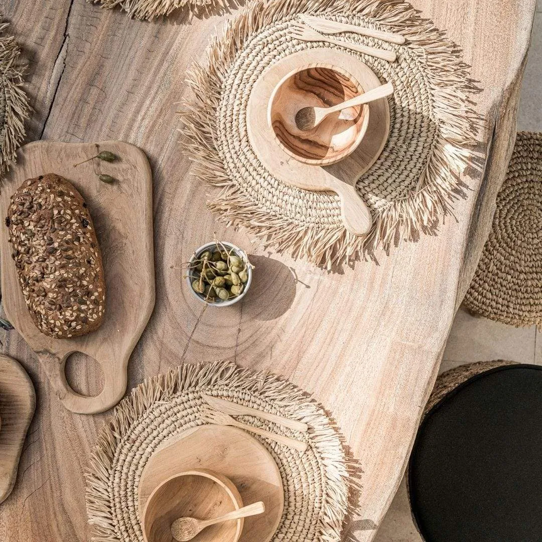 Teak Cutting Board - Abstract  | 40cm Zoco Home