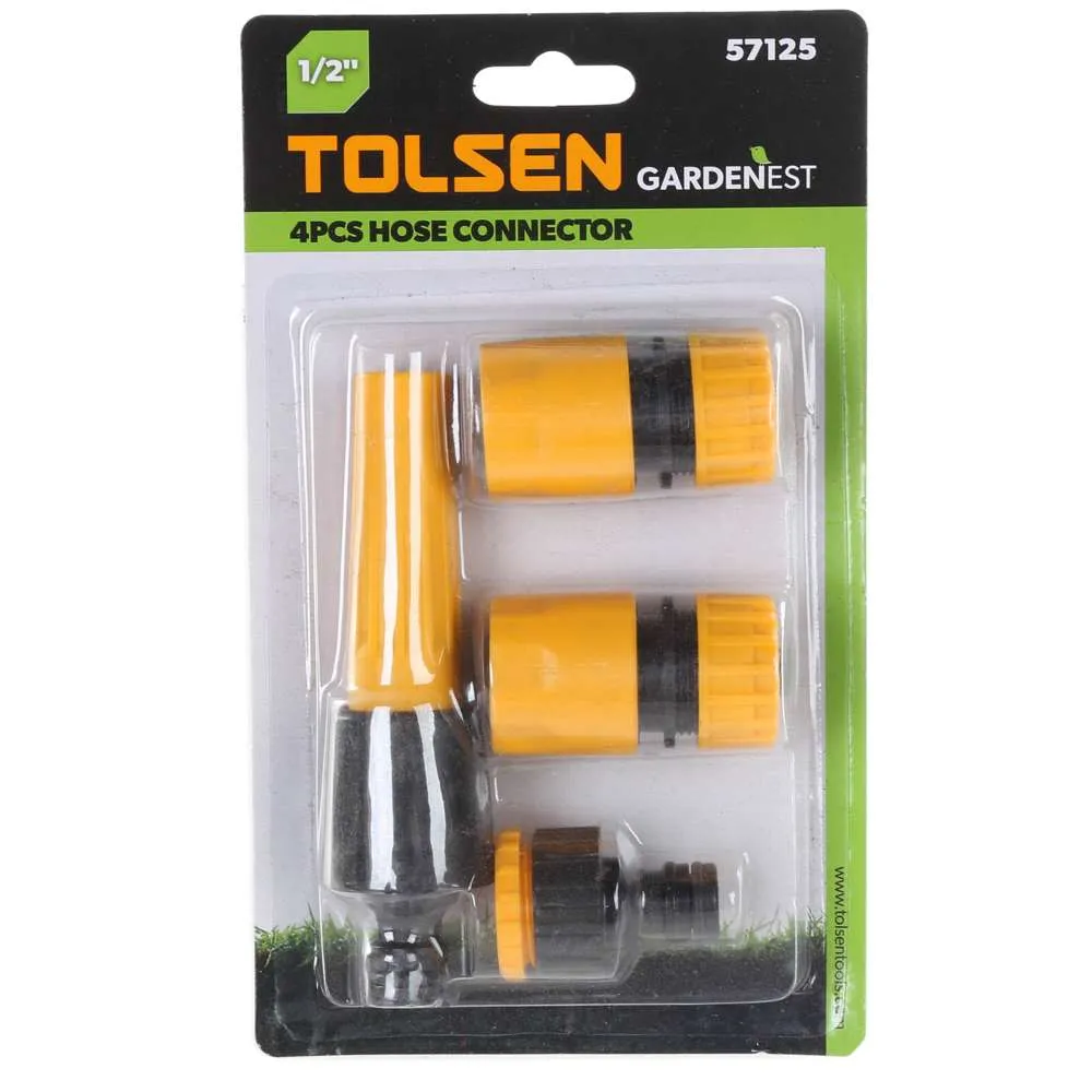 Tolsen Hose Fitting Set 1/2" (4pc)