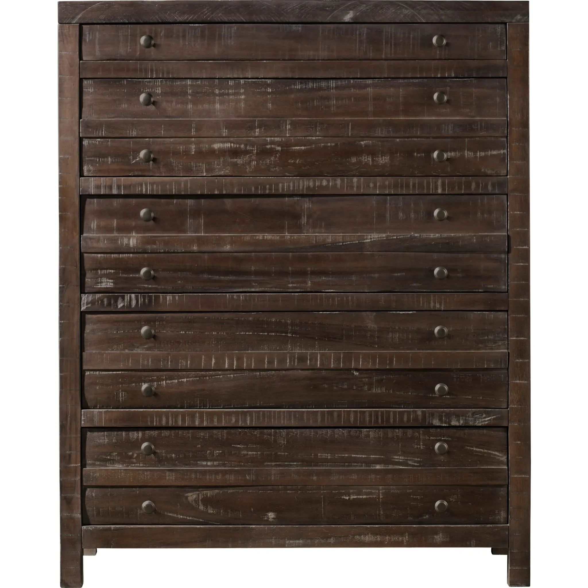 Townsend Five Drawer Solid Wood Chest in Java Modus