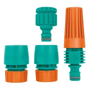 Tramontina Hose Fitting 4pc Set (1/2" - 3/4" Tap)