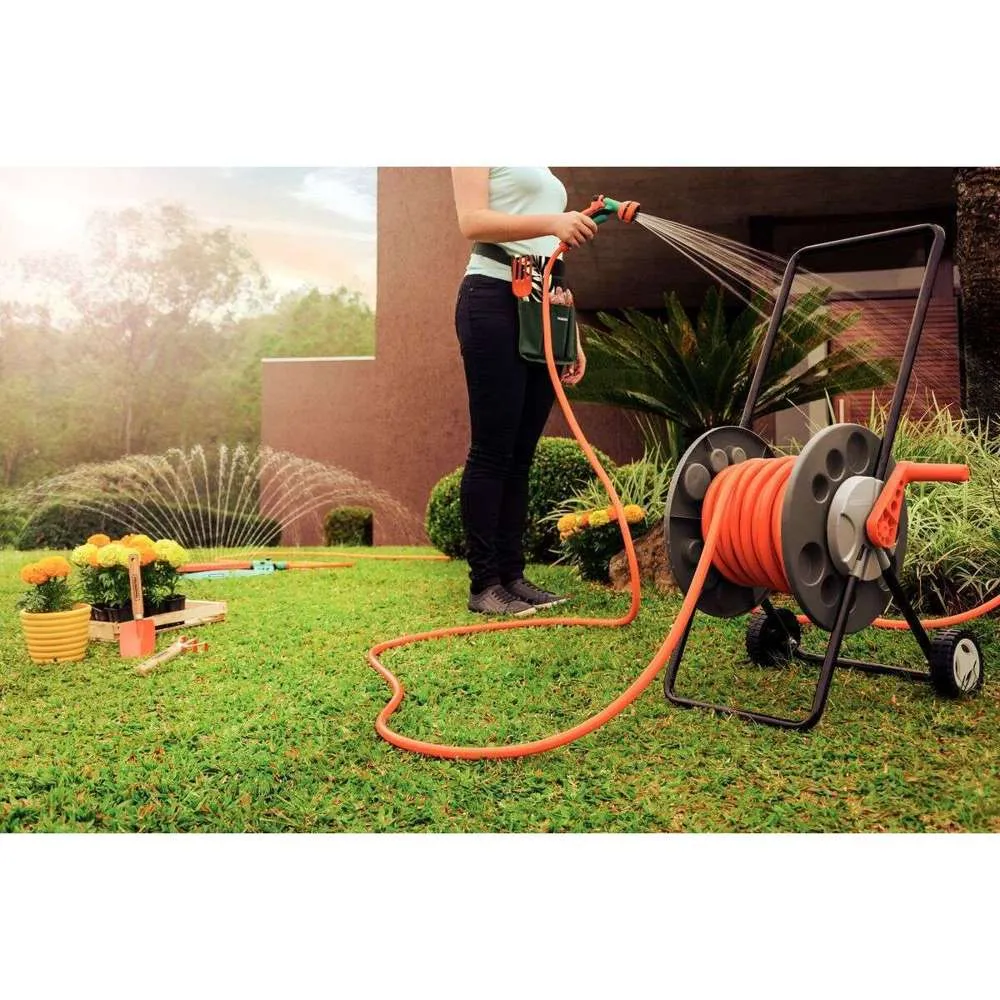 Tramontina Hose Reel Cart with Wheels 1/2" x 55m