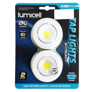 UBL Lumicell Cob Tap Light 2pk