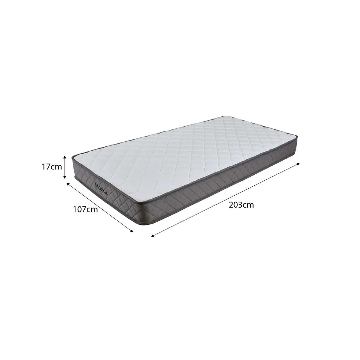 Vale Pocket Spring King Single Mattress Mocka