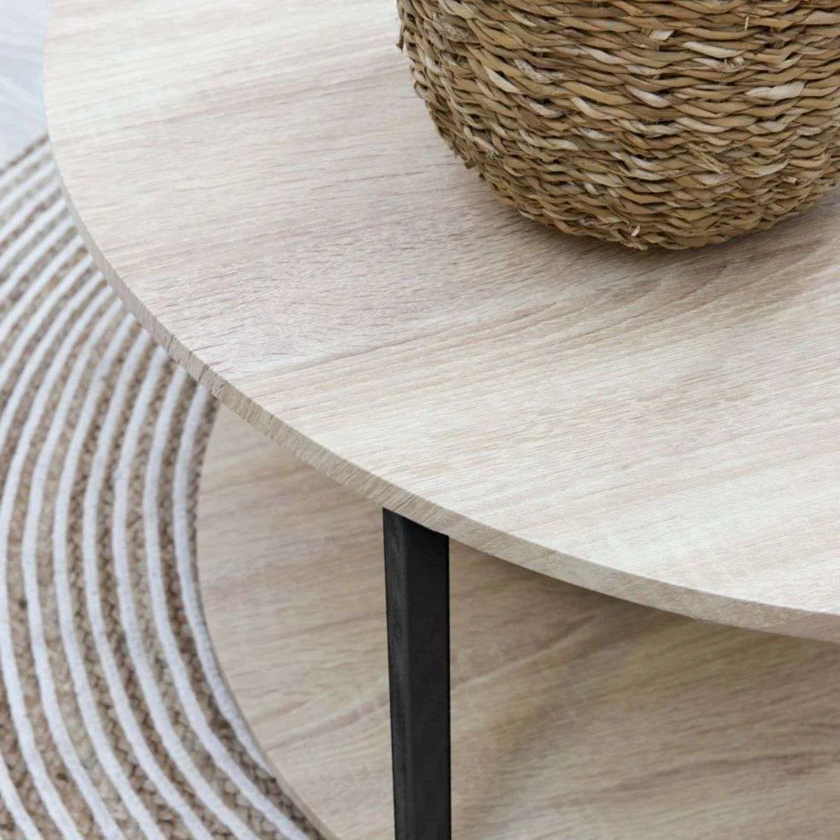 Vigo Coffee Table - Black Mocka