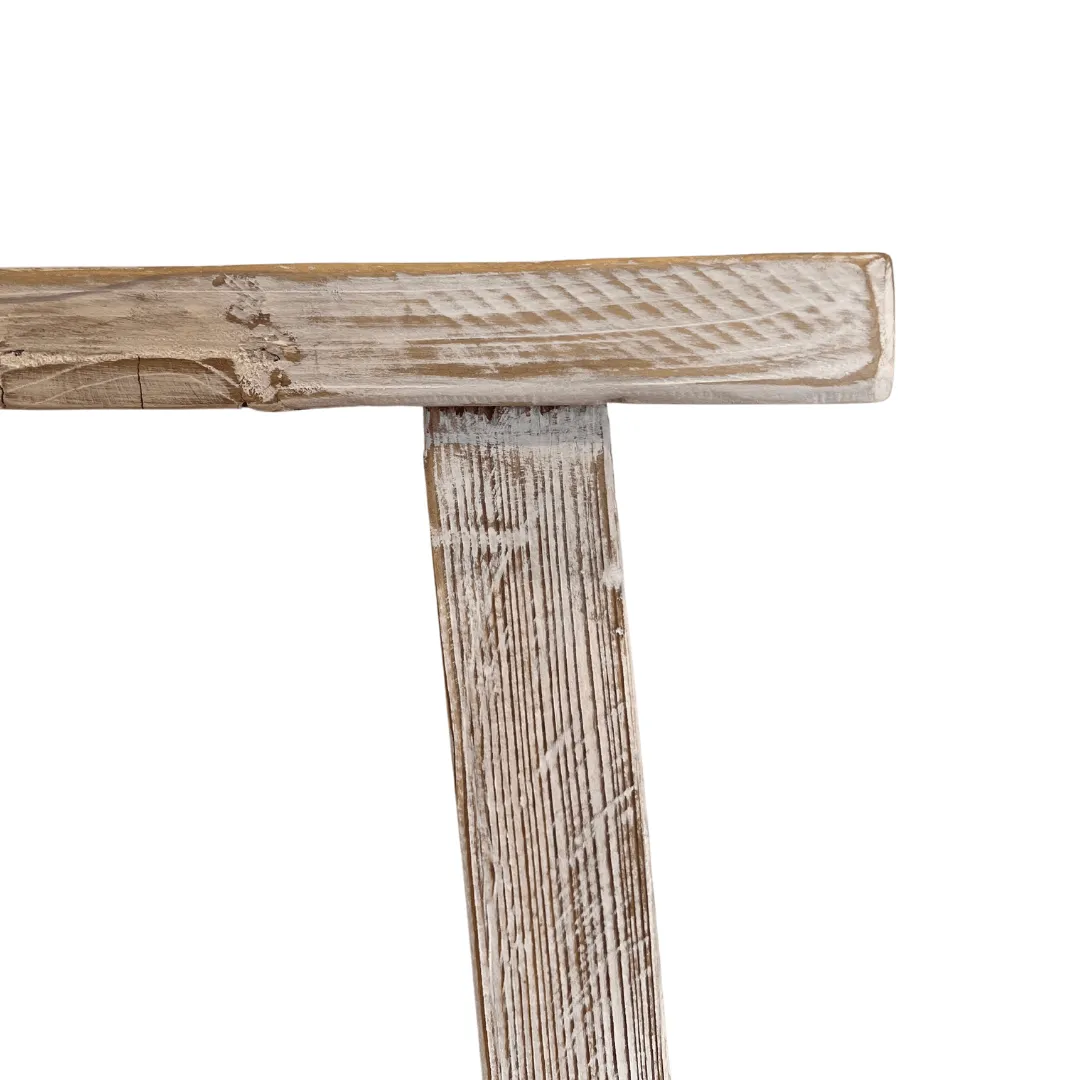 Vintage Elm Wood Square Bar Stool Zoco Home