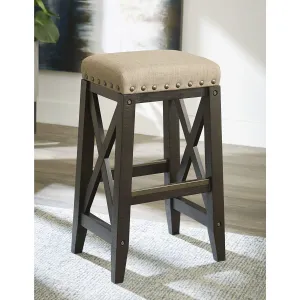 Yosemite Solid Wood Upholstered Bar Stool in Cafe Modus
